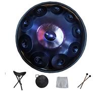 Handpan Drum 9 10 12 14 notes Instrument de percussion professionnel avec sac de voyage, corde décorative et maillets pour la méditation Yoga Zen