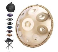 Handpan Drum, 9/10/12 Notes Tambour En Handpan En Acier, Instruments De Musique À Percussion Ensemble De Tambour À Main 440 Hz/432 Hz En Ré Mineur, Pour Débutants, Adultes(C,440HZ/9Note)