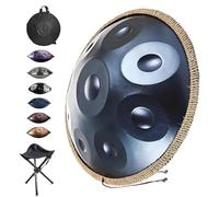 Handpan Drum, 9/10/12 Notes Tambour En Handpan En Acier, Instruments De Musique À Percussion Ensemble De Tambour À Main 440 Hz/432 Hz En Ré Mineur, Pour Débutants, Adultes(B,432HZ/10Note)