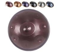 Handpan Drum Adulte Tambour À Main en Acier 9/10/12 Notes 56cm 440Hz 432Hz Hand Pan Music, Créateur de Sons Éthérés HandPan, Instrument pour Débutants(Violet,440 Hz/9 notes)