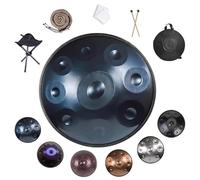 Handpan Drum De 22 Pouces, 9/10/12 Notes Harmonic Tambour À Main, Instrument De Percussion En Acier Accordé À La Main 432/440 Hz, Pour La Méditation Et Le Yoga(F,440HZ/12Note)