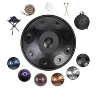 Handpan Drum De 22 Pouces, 9/10/12 Notes Harmonic Tambour À Main, Instrument De Percussion En Acier Accordé À La Main 432/440 Hz, Pour La Méditation Et Le Yoga(E,432HZ/9Note)
