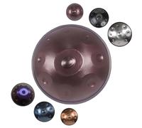 Handpan Drum Hand Pan 9/10/12 Notes 22 Pouces D Mineur Tambour à Main en Acier Avec Sac Soft 432/440Hz Tambour Handpan pour La Guérison Sonore, La Méditation Ou Le Yoga(Violette,440HZ/12Note)