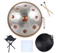 Handpan Drum Handpan 432HZ 9 Notes D mineur 22 pouces 10 12 Pantam tambour 440HZ main pan acier Yoga méditation Instruments de musique(10 notes 440HZ)