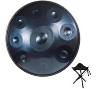 Handpan Drum Instrument 56cm 9/10/12 Notes, 440 Hz D Mineur Tambour À Main, Création De Son Méditatif Via HandPan, Instrument Handpan Pour Yoga(Bleu,10)