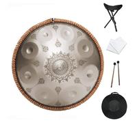 Handpan Drum, Instrument À Percussion En Acier De Tambour À Main, Instruments De Musique À Percussion Ensemble De Tambour À Main, Handpan Steel Tongue Drum En Ré Mineur