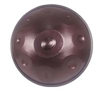 Handpan Drum Instrument Adulte 56cm/22-Inch 9/10/12-Note 440 Hz D Mineur Hand Pan Music Handpan pour Débutants Includes Soft Bag, Mallets, Stand(Violet,10 notes)