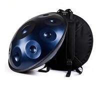 Handpan Drum Instrument D Minor Steel Handpan with 9 10 12 Notes Tuned 432Hz 440Hz for Meditation Yoga Sound Healing Music Practice for Adults Percussion Learning(Bleu,432HZ/10 Note)