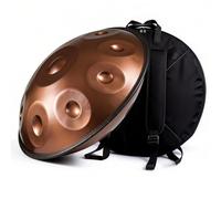 Handpan Drum Instrument D Minor Steel Handpan with 9 10 12 Notes Tuned 432Hz 440Hz for Meditation Yoga Sound Healing Music Practice for Adults Percussion Learning(Silver2,440HZ/10 Note)