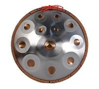 Handpan Drum Instrument de percussion en acier avec sac de transport pour performance professionnelle Argenté 55,9 cm 12 notes 440 Hz/432 Hz