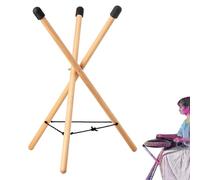 Handpan Drum Stand | Sturdy and Durable Steel Tongue Drums Bracket Snare Holder Solid Tripod Structure | Wood Sturdy Non Slip Portable Adjustable Druam Holders for Handpans Draum Stell Tongues Darum