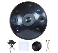 Handpan Drum Tambour à langue en acier de 22 pouces, 9 10 12 14 Notes, 440 HZ 432, Instruments Percussion méditation et Yoga(22 Inch 10 Notes)