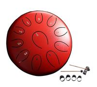 Handpan Drum Tambour à langue en acier for tambours main extérieurs, 11 Notes, Instrument de tambour pluie, Instruments guérison sonore, Mini Portable(Color 2)
