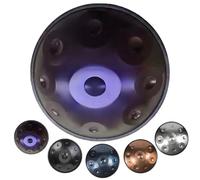 Handpan Drums D Minor, 432Hz/440Hz Instruments de Percussion à Tambour à Main pour Adultes, Avec Support de Hand Pan Drum/Sac de Transport/ 2 Marteaux à Tambour(Deep Purple,432HZ/9Note)
