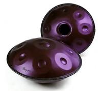 Handpan Instrument for Adults D Minor Steel Handpan Drum with 9 10 12 Notes Handpan Tuned 432Hz 440Hz for Yoga Meditation Sound Healing Music Learning and Relaxation(Dark purple,440HZ/9 Note)