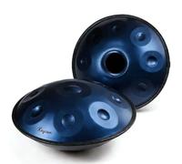 Handpan Instrument for Adults D Minor Steel Handpan Drum with 9 10 12 Notes Handpan Tuned 432Hz 440Hz for Yoga Meditation Sound Healing Music Learning and Relaxation(Bleu,440HZ/9 Note)