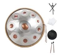 Handpan Instrument Handpan 22 pouces 10 Notes en ré mineur Kurd 440Hz tambour à main avec support de Instrument musique Performance professionnelle