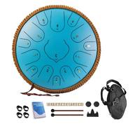 Handpan Steel Tongue Drum - Harmonic Tambour À Main De 14 Pouces Et 15 Notes, Instruments De Percussion À Handpan En Acier En Do/ré Majeur, Pour L'éducation Musicale(C,C major)