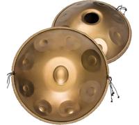 Handpan Tambour à main en acier 55,9 cm D mineur 17 notes, accordage sans limites, points de contact sensibles, parfait pour divers paramètres, y compris les spectacles de rue, les écoles (17)