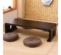 HanDpi Table de Sol Japonaise Table à thé Table Basse Tatami Moderne Table Basse Pliante Japonaise Table à thé rectangulaire multifonctionnelle en Bois pour Salon Maison Tatami Tea Facile à Install