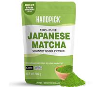 HANDPICK, Poudre de Matcha (100g, 100 Tasses) - Authentique Poudre de Thé Vert Matcha Japonais - Directement de Shizuoka, Japon - Matcha pour Lattés, Smoothies