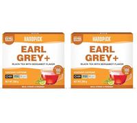 HANDPICK, Sachets de Thé Earl Grey (100 pièces) | Thé Noir - Fort, Arôme de Bergamote et Agrumes | Sachets de Thé Ronds Écologiques - Sans Gluten, Non-OGM | Directement de la Source (Lot de 2)