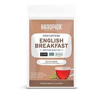HANDPICK, Thé Noir English Breakfast (25 Sachets) | Fort, Robuste, Riche en Caféine | Sachets Éco-Responsables, Infusion Chaude, Thé Glacé ou Kombucha
