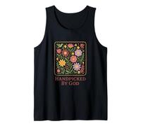 Handpicked by God Floral Folk Art Garden Christian Débardeur