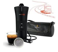 HANDPRESSO - Coffret Cafetiere camion 24V Handcoffee Truck Set 21012, Machine a cafe CAMION à dosette Senseo avec sac et tasse. Cafetiere 24V camion pour Senseo.