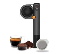 Handpresso Pump Grey 21063 Machine à expresso portable d'extérieur robuste Mini cafetière portable manuelle pour dosettes ESE ou café moulu