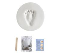 Handprint Kit - Cadre de mémoire pour enfant, kit d'empreinte pour tout-petits | Argile hypoallergénique pour une utilisation sûre, cadre d'écran élégant, design long souvenir