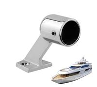 Handrail Bracket - Stainless Steel High Load Capacity, Boat Railing Holder with Marine Grade 316 Corrosions Resistance, Maritime Safety Support, Precision Cast Railing Mount for Piers and Yachts