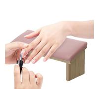 Handrid pour ongles - Accoudoir pour ongles, coussin de bras en cuir PU avec un design dévié pour manucure | Accoudoir de polissage pratique pour les ongles, support stable pour les ongles à