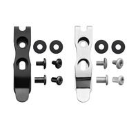 Hands AK4200 Lot de 2 sacs à couteaux à clip Installation multiangle 420 en acier inoxydable Polonais + Noir, polonais + noir, À l'extérieur