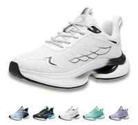 Hands Free and Supportive Walking Shoes, Women's Hands Free and Supportive Walking Shoes, Wide Toe, for Women & Men (White,39)