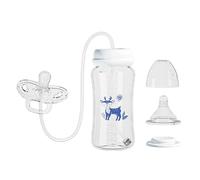 Hands-Free Anti-Colic Pacifier Bottles Silicone Leakproof Natural Flow Feeding Milk Bottles For Kids