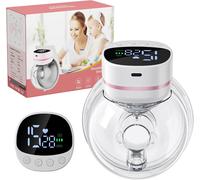 Hands Free Breast Pump,Portable Baby Mouth Breast Pump With 5 Modes And 15 Levels,Portable Electric Breast Pump-19/21mm Flange (Black And White,1pcs)