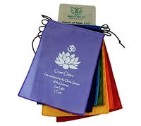 Hands Of Tibet Petit drapeau de prière 7 chakras à suspendre au mur