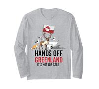 Hands Off Groenland n'est Pas à Vendre Danemark Animal Bear Manche Longue