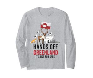 Hands Off Groenland n'est Pas à Vendre Danemark Animal Bear Manche Longue