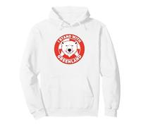 Hands Off Groenland n'est Pas à Vendre Danemark Flag Bear Sweat à Capuche