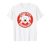 Hands Off Groenland n'est Pas à Vendre Danemark Flag Bear T-Shirt