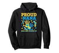 Hands Proud Nana, World-Down Syndrome Sensibilisation Mamie Sweat à Capuche