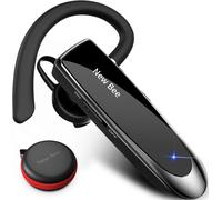 Handsfree Bluetooth Headset, Wireless Bluetooth Headset With Microphone 60 Days Standby Headphones With Microphone For Iphone, Samsung, Htc, Lg, Sony, Pc (Black)