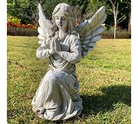 Handsider commémorative Statue de Jardin en Forme d'ange Religieux - Étanche - Décoration Artistique pour terrasse, pelouse, Cour,Pendaison de crémaillère