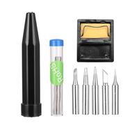 HANDSKIT Ensemble de fer à souder numérique LED 90 W avec température réglable de 180 à 480 degrés Celsius, système de contrôle PID, noyau en céramique PTC à 4 fils, veille