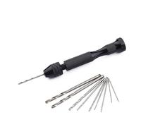 Handspiralbohrer - 10 Stück Präzisions-Handbohrer Set | Legierung Ergonomischer Holzbohrer - Vielseitig robust komfortabel ideal für Holzarbeiten Schmuckherstellung und Handwerksprojekte