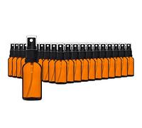 HandsUnity Set de Flacons Pulvérisateurs en Verre Ambré - 30ml-110pcs avec Vaporisateur Noir - Flacon de Pharmacie Brun avec 5 Accessoires