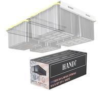 HANDT Étagère de rangement pour garage, système d'étagères de stockage, système d'étagères en métal robuste pour suspendre des conteneurs de 27 gallons, prend en charge la plupart des autres