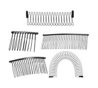 Handworks Lot de 5 peignes à cheveux en alliage avec manches de protection Accessoires de voyage pour femmes et filles